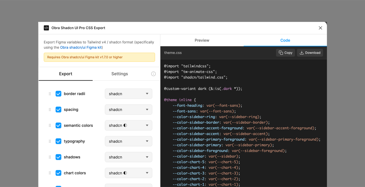 Current state of design to dev plugin
