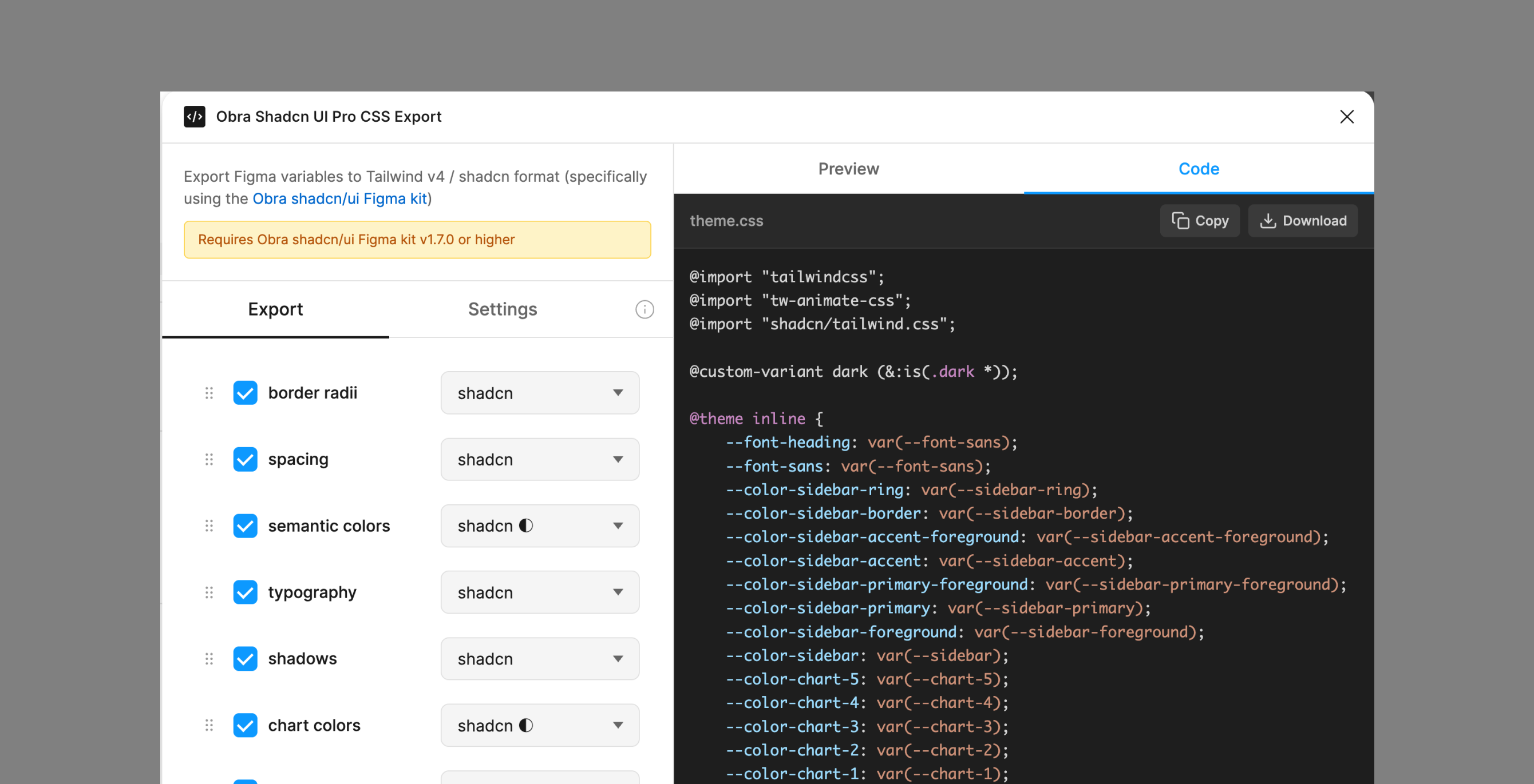 1.8.0 preview - Blog - Obra shadcn/ui Figma kit