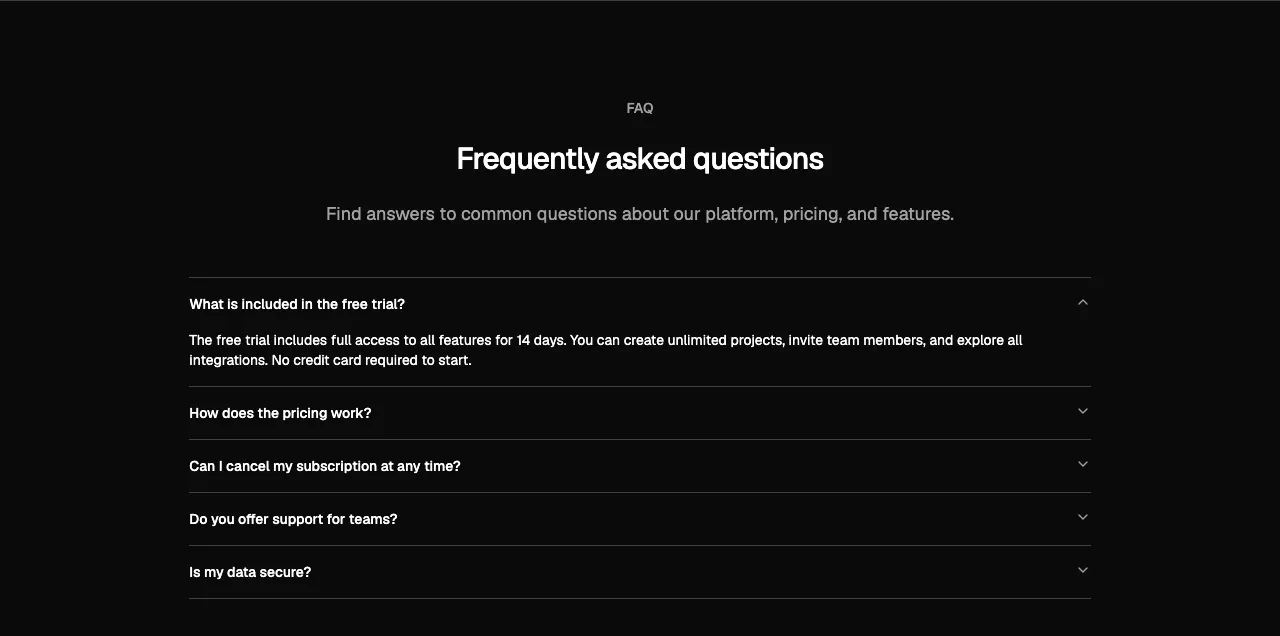 FAQ 01 React block