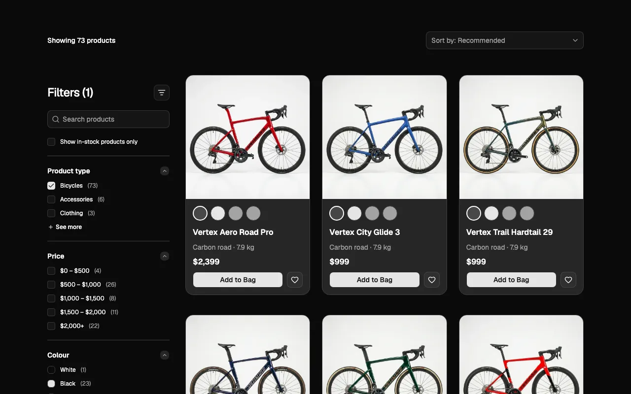 Product Grid 01 React block