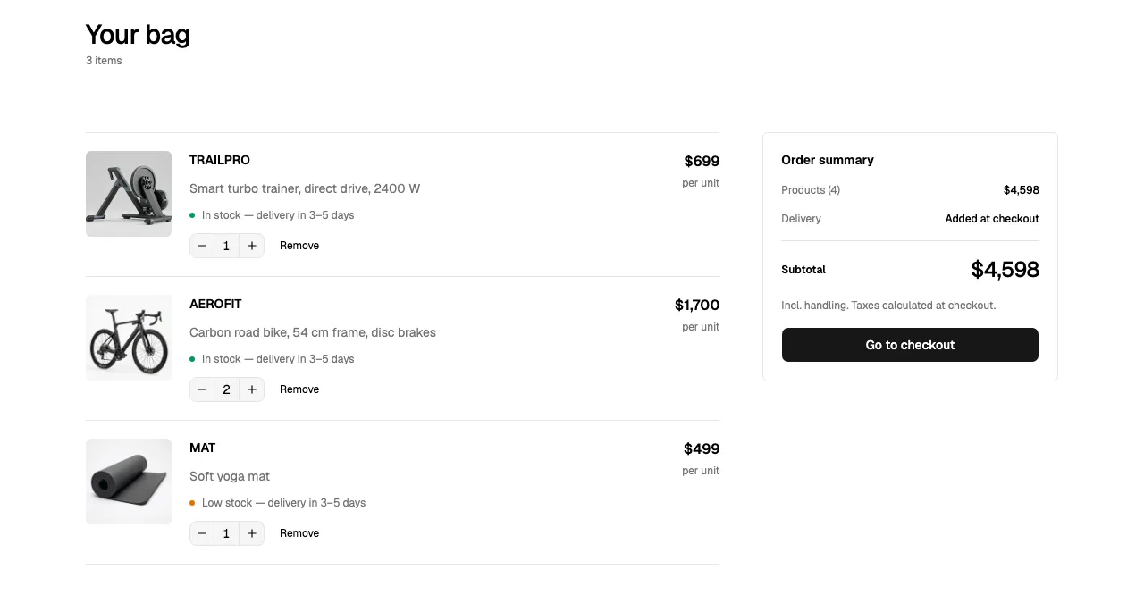 Cart 01 React block