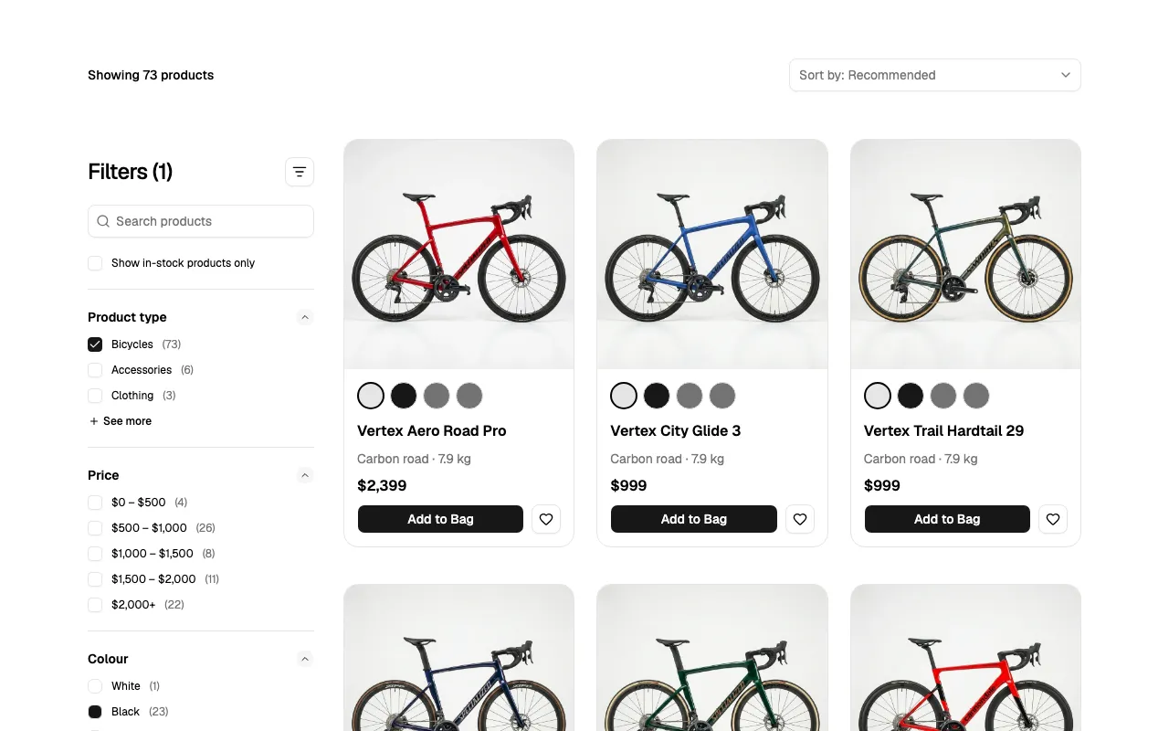 Product Grid 01 React block
