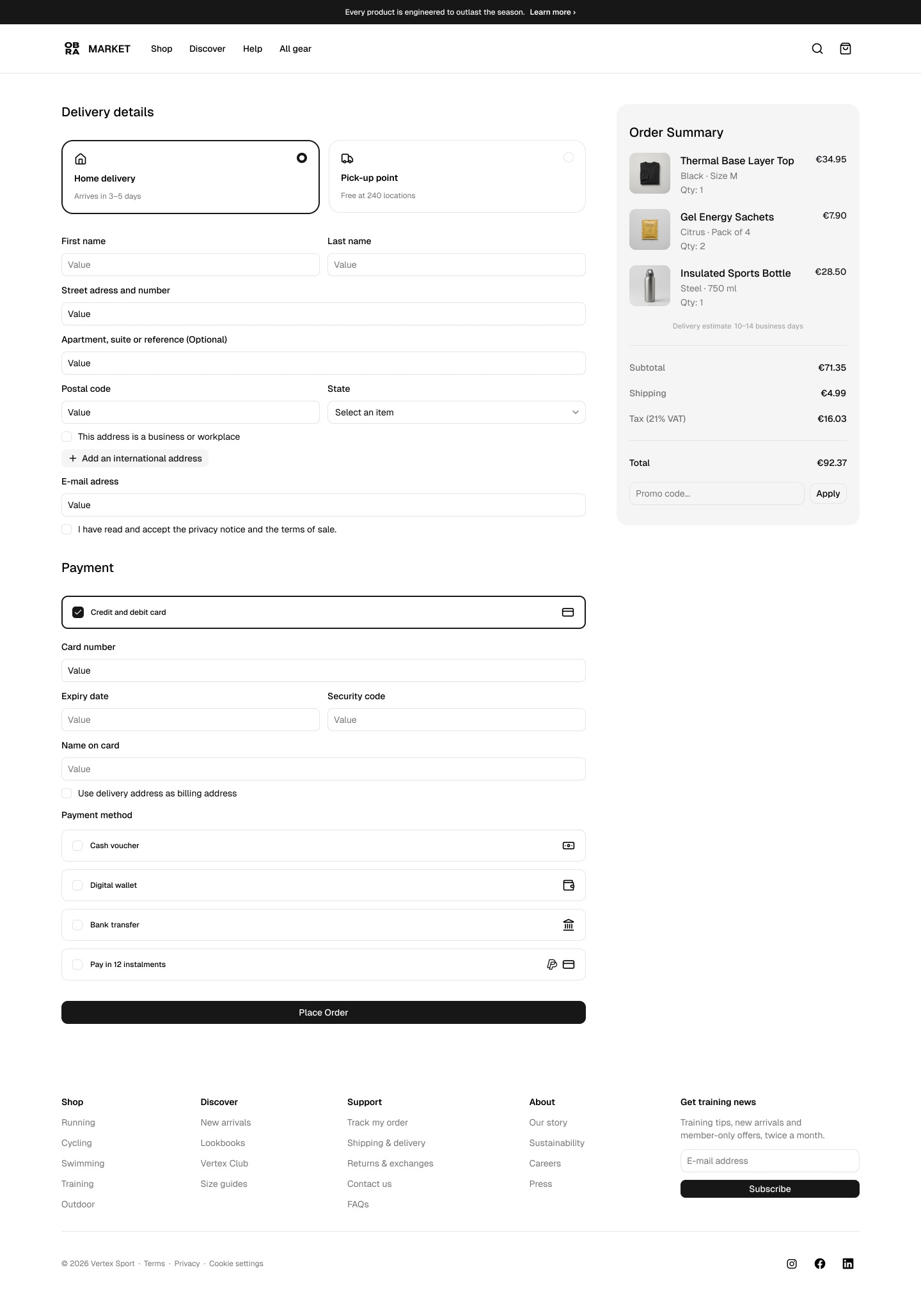E-commerce Pro Blocks — Checkout