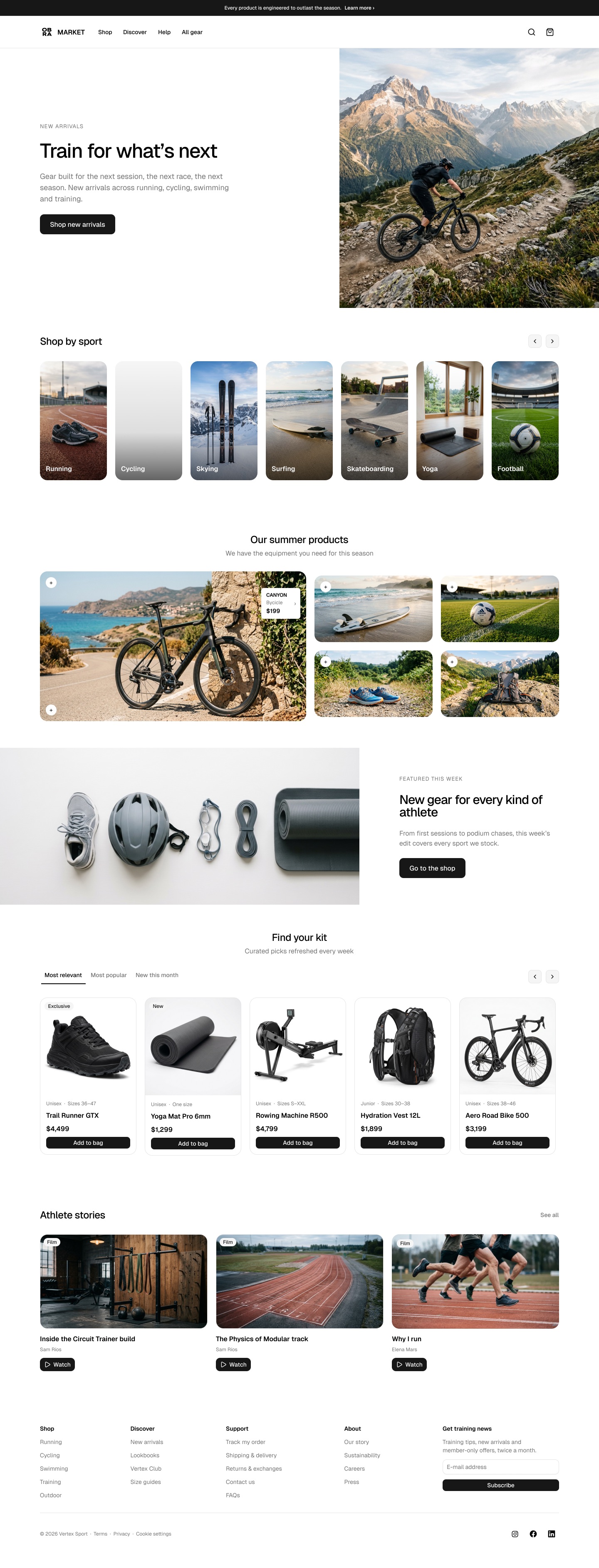 E-commerce Pro Blocks — Home